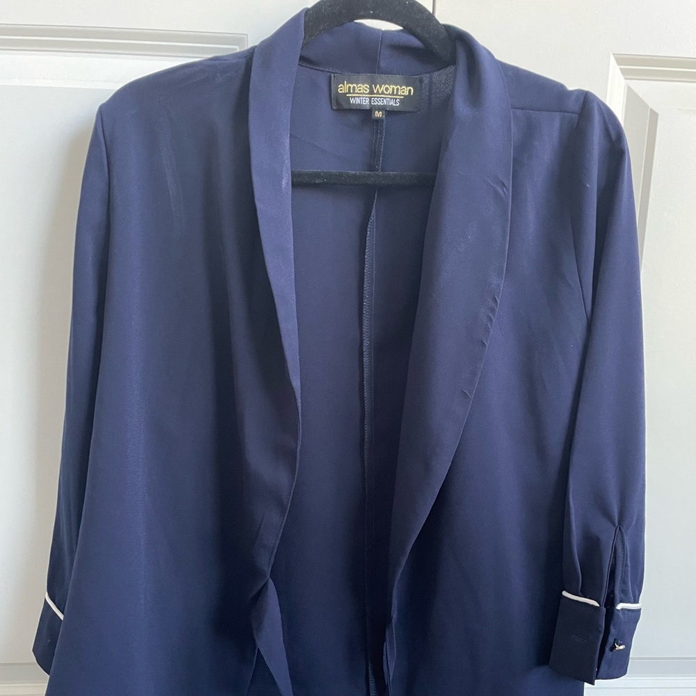 Navy Bow Top
